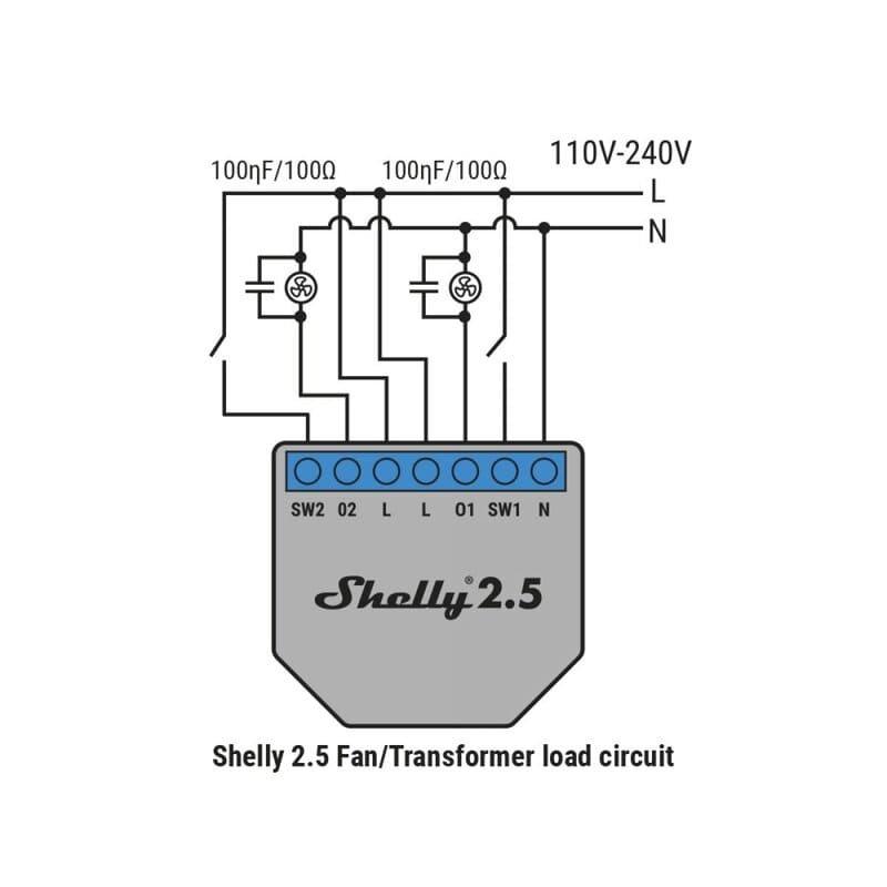 tlmič napätia Shelly RC Snubber 2