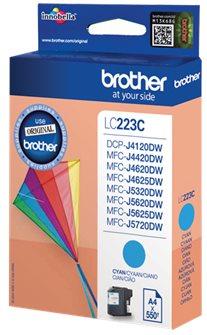 kazeta BROTHER LC-223 Cyan MFC-J4420DW/J4620DW/J5320DW/J5620DW/J5720DW (550 str.)