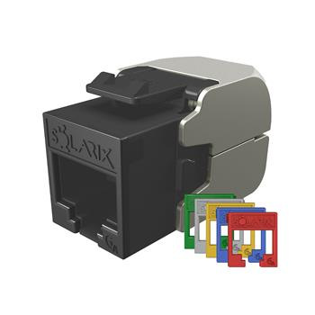 Samorezný keystone Solarix CAT6A UTP SXKJ-10 G-UTP-RAL-SA, RAL FIT moduly, Component Level a 4PPoE c