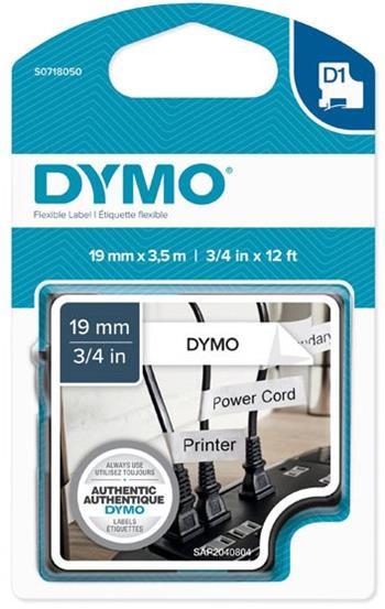 páska DYMO 16958 D1 Black On White Flexible Nylon Tape (19mm)