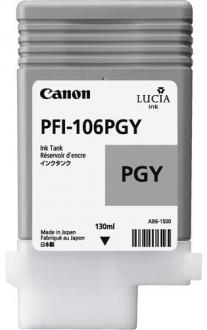 kazeta CANON PFI-106PGY Photo Grey pre iPF 6300/6300s/6350/6400/6450 (130ml)