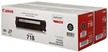 toner CANON CRG-718 black (2ks) LBP 7200CDN, MF 8330CDN/8350CDN (2x 3400 str.)