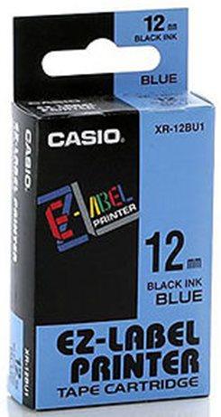 páska CASIO XR-12BU1 Black On Blue Tape EZ Label Printer (12mm)