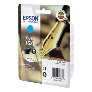 kazeta EPSON WF2520/2530/2540/2750 T163 Cyan XL 16 (450 str.)