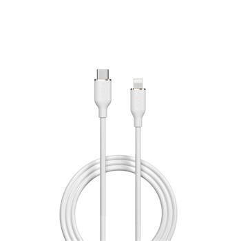 kábel Devia Jelly EC631 USB-C - Lightning 1,2 m 27W biely