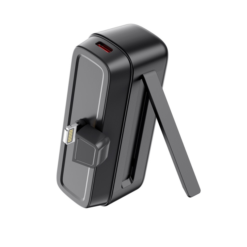 XO power bank mini PR244 20W 5000 mAh with Lightning connector black 2