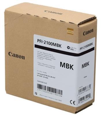 kazeta CANON PFI-2100MBK Matte Black iPF GP-2000/2600S/4000/4600S/6600S, PRO-2600//4600/6600 (160 ml