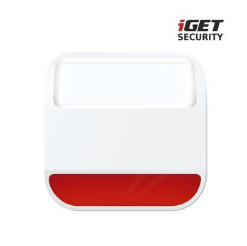 iGET SECURITY MP11 - bezdrôtová vonkajšia siréna napájaná batériou alebo zo siete pre alarm iGET SEC