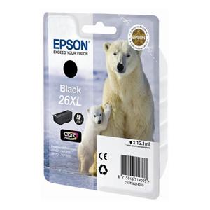 kazeta EPSON XP-600/700 T2621 26XL Claria Black (500 str.)