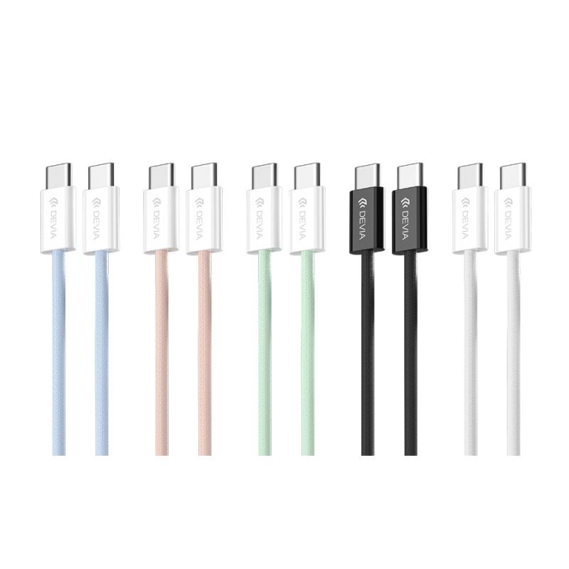 kábel Devia Smart EC325 PD USB-C - USB-C 1,0 m 60W 3A čierny