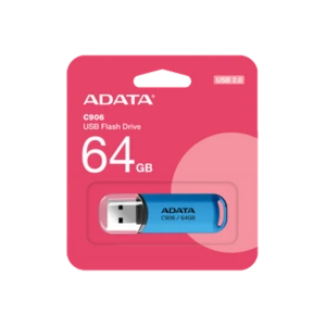 USB kľúč ADATA Classic Series C906 64GB USB 2.0 snap-on cap design, modrý