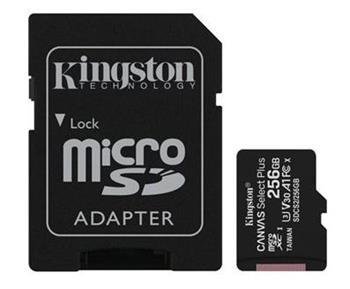 Pamäťová karta Kingston Canvas Select Plus microSDXC 256GB Class 10 UHS-I 100/10 MB/s (+ a