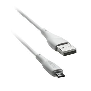 kábel CENTO C101 Micro-USB (1m,3A) Silicone biely