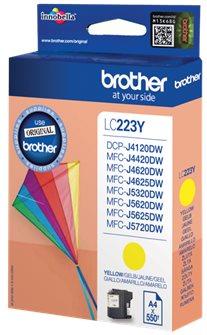 kazeta BROTHER LC-223 Yellow MFC-J4420DW/J4620DW/J5320DW/J5620DW/J5720DW (550 str.)