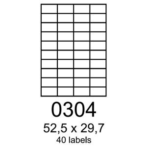 etikety RAYFILM 52,5x29,7 oranžové flourescentné laser R01330304A (100 list./A4)