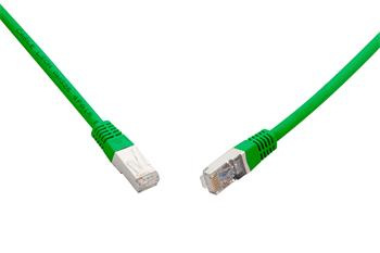 10 G patch kábel CAT6A SFTP LSOH 15 m zelený non-snag-proof C6A-315GR-15MB