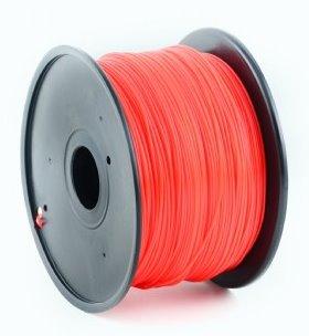 PLA plastic filament pre 3D tlač, priemer 1,75mm, farba červená, Gembird