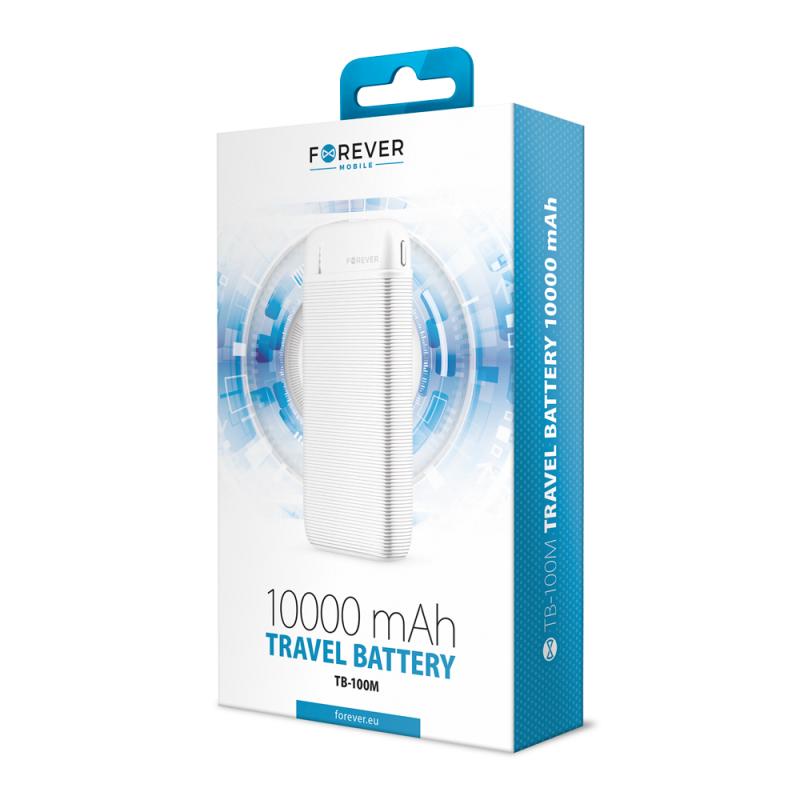 PowerBank Forever TB-100M 10000 mAh biela 4