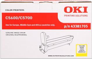 valec OKI C5600/C5700 yellow