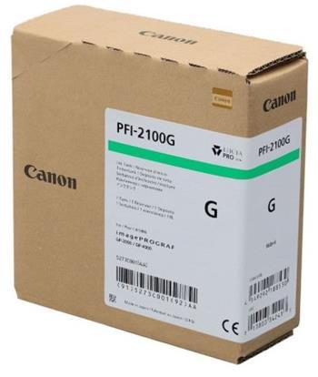 kazeta CANON PFI-2100G Green iPF GP-2000/4000 (160 ml)