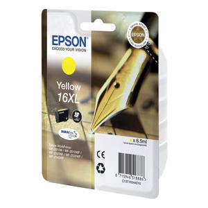 kazeta EPSON WF2520/2530/2540/2750 T163 Yellow XL 16 (450 str.)