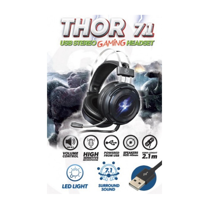 slúchadná Rebeltec Thore 7.1 USb 1