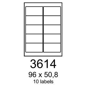 etikety RAYFILM 96x50,8 lesklé transparentné samolepiace laser R04003614A (100 list./A4)