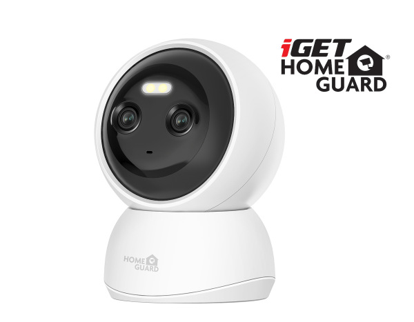 iGET HOMEGUARD HGWIP222 - vnútorná IP kamera s dvojitou optikou, 2K rozlíšenie, Dual-lens, LED, nočn