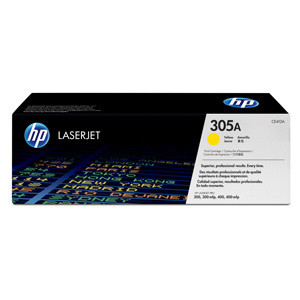 TONER CE412A HP305A toner žltý, 2600 str.- poškodená krabica