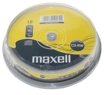 CD-RW MAXELL 700MB 4X 10ks/cake