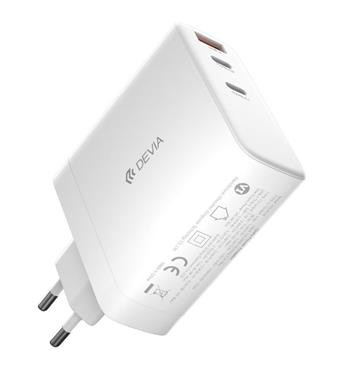 nabíjačka Devia Extreme PD GaN 140W 2x USB-C 1x USB, biela