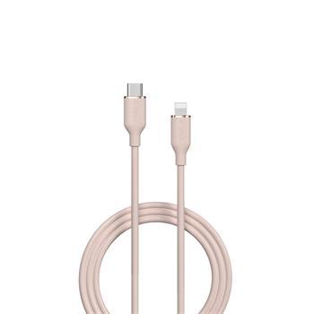 kábel Devia Jelly EC631 USB-C - Lightning 1,2 m 27W ružový