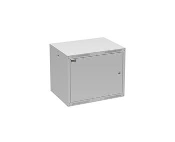 Rozvádzač nástenný GrandN DUO 9U 450 mm, dvere plech, RAL 7035, GrandND-9U-645-21-G