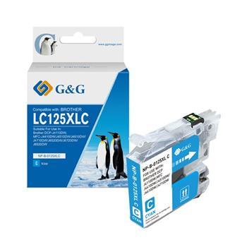 alt. kazeta G&G pre BROTHER LC125XLC DCP-J4110DW / MFC-J4410DW/J4510DW/J4610DW/J4710DW/J6520DW (14.4