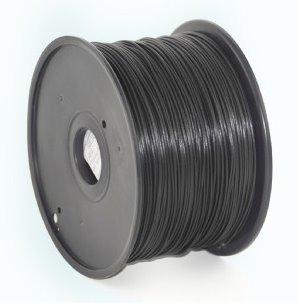 ABS plastic filament pre 3D tlač, priemer 1,75mm, farba čierna, Gembird