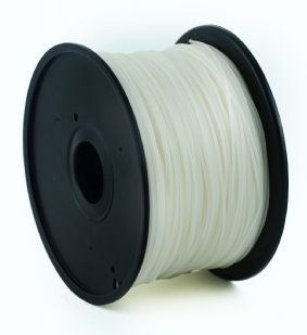 ABS plastic filament pre 3D tlač, priemer 1,75mm, farba transparent, Gembird