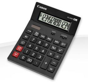 stolová kalkulačka CANON AS-2400, 14 miest, solárne napájani