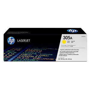 TONER CE412A HP305A toner žltý, 2600 str.- poškodená krabica