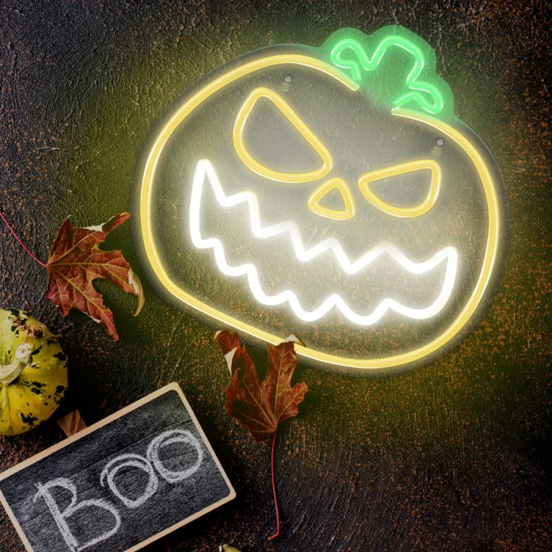 neon tekvica Forever PLEXI LED PUMPKIN ANGRY 1