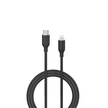 kábel Devia Jelly EC631 USB-C - Lightning 1,2 m 27W čierny