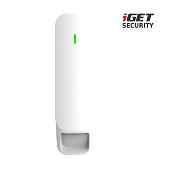 iGET SECURITY MP31 - bezdrôtový pohybový záclonový PIR senzor s nastavením citlivosti pre alarm iGET