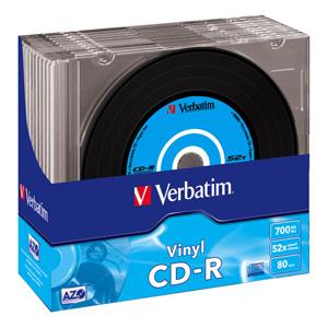 CD-R VERBATIM AZO Vinyl Slim 10ks/bal