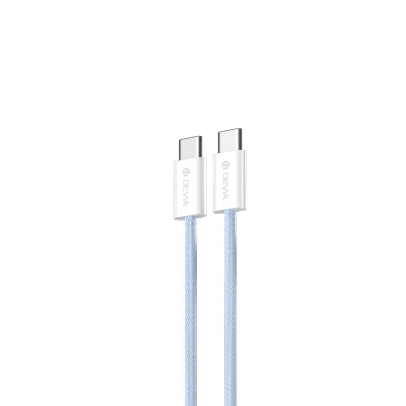 kábel Devia Smart EC325 PD USB-C - USB-C 1,0 m 60W 3A modrý 1