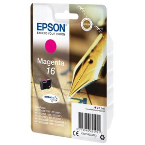 kazeta EPSON WF2520/2530/2540/2750 T162 Magenta 16 (3,1ml)