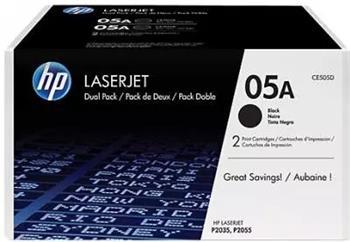 TONER HP CE505D Čierny P2035 P2055d/dn Dvojbalenie (2x 2300 str.)