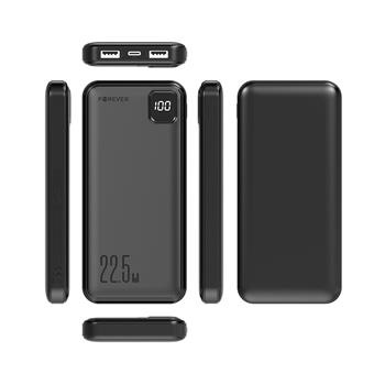 PowerBank Forever TB-300M, PD QC 22,5W, 10000 mAh, čierna