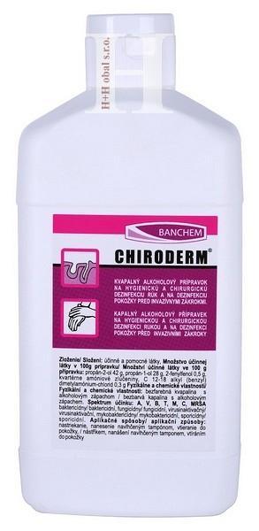 Dezinfekčný roztok na ruky, Chiroderm, 500ml