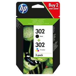 KAZETA HP X4D37AE 2-pack No.302 čierna farebná