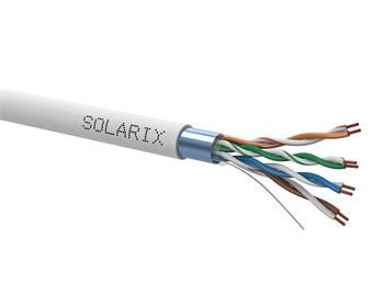 Inštalačný kábel Solarix CAT5E FTP PVC lanko šedý 305m/box SXKL-5E-FTP-PVC-GY