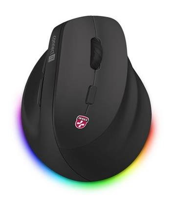 CONNECT IT FOR HEALTH ergonomická vertikálna myš, 2400dpi, 6 tl., bezdrôtová, USB, RGB podsv., vstav